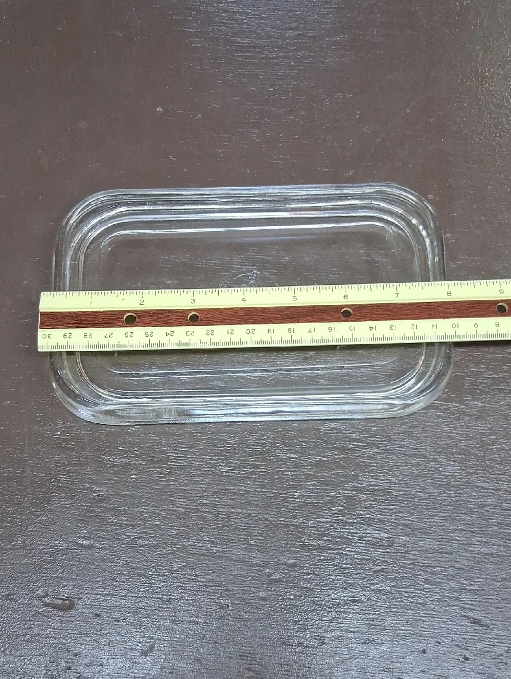 Vintage Beco Ware clear glass refrigerator storage container replacement Lid‎